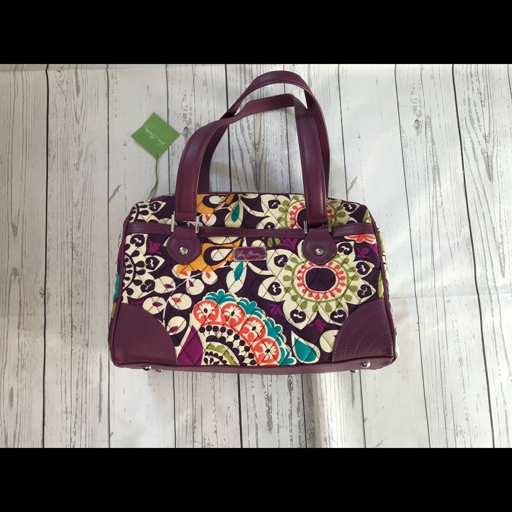 NWT!  Vera Bradley “Plum Crazy” Caroline Bag.